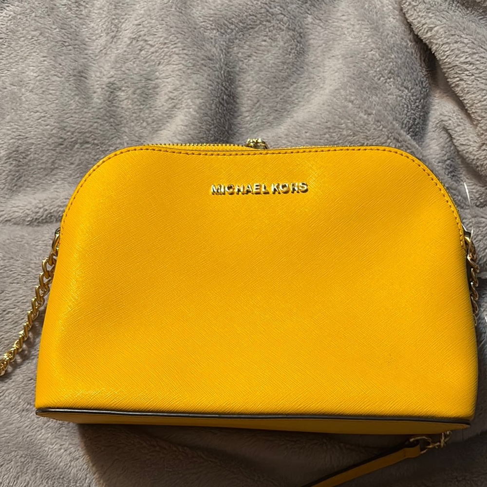 Michael Kors Yellow Crossbody Bag